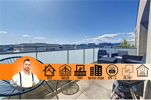 appartement à la vente -   69120  VAULX-EN-VELIN, surface 48,76 m2 vente appartement - APR730008